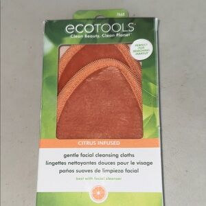 ecotools Citrus Infused Gentle Facial Cleansing Cloths - Orange